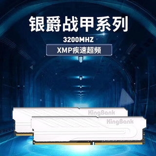 KINGBANK 金百达 银爵 DDR4 3200MHz 台式机内存条 16GB