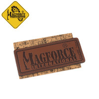 麦格霍斯 MP9309皮革标魔术贴徽章长方形包贴配件