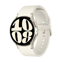 SAMSUNG 三星 Galaxy Watch6 智能手表 40mm 金色表殼 星河白硅膠表帶（北斗、血壓、GPS、ECG）