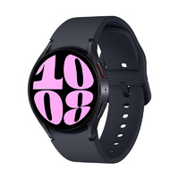 SAMSUNG 三星 Galaxy Watch6 智能手表 40mm 黑色表殼 云影灰硅膠表帶（北斗、血壓、GPS、ECG）
