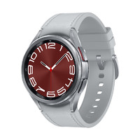 SAMSUNG 三星 Galaxy Watch6 Classic 智能手表 43mm 銀色表殼 星系銀硅膠表帶（北斗、血壓、GPS、ECG）