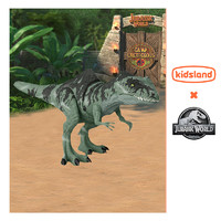 kids land 侏罗纪世界巨兽龙模型大型声效攻击恐龙电影同款正版男孩儿童玩具