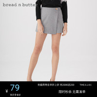 bread n butter 面包黄油 专柜同款气质混色装饰纽扣短裤高腰修身裙裤