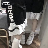 LI-NING 李寧 美式籃球短褲女夏季新款BADFIVE運動訓練寬松反伍速干五分褲