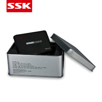 SSK 飚王 SCRM025 SD\CF\TF \MS卡USB2.0迷你多合一金屬材質讀卡器
