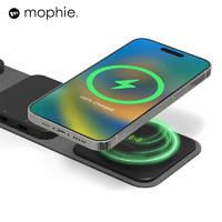 mophie 适用苹果三合一无线充电器iPhone14pro13手机AirPods Pro耳机watch s8 Ultra充电magsafe磁吸折叠