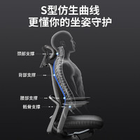 okamura 冈村 sagesse 人体工学电脑椅黑框灰色+高密度泡棉