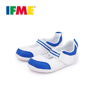 IFME 日本儿童鞋透气凉鞋运动小白鞋宝宝防滑幼儿园男女童室内鞋