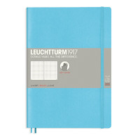 LEUCHTTURM1917 LEUCHTTURM1953商务笔记本手帐送礼办公学习记事本B5点格创作本冰蓝色软封皮121页357660