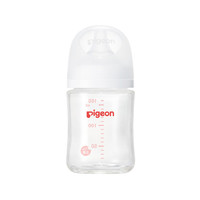 PLUS会员：Pigeon 贝亲 宝宝玻璃奶瓶 第3代 160ml+SS奶嘴