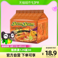 88VIP：yumyum 养养 泰国进口yumyum/养养牌冬阴功面酸辣虾味浓汤面70g*5包方便面泡面