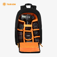 TARION 图玲珑 相机包 大容量专业摄影包单反双肩包 户外便携数码微单摄影包 TB-02 黑色