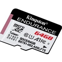 Kingston 金士頓 64GB TF卡 讀95MB/s CLASS 10行車記錄儀/家庭監控攝像專用內存存儲卡
