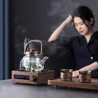 尚言坊 电陶炉煮茶壶煮茶器高端新款大容量玻璃加厚耐高温提梁小型养生壶