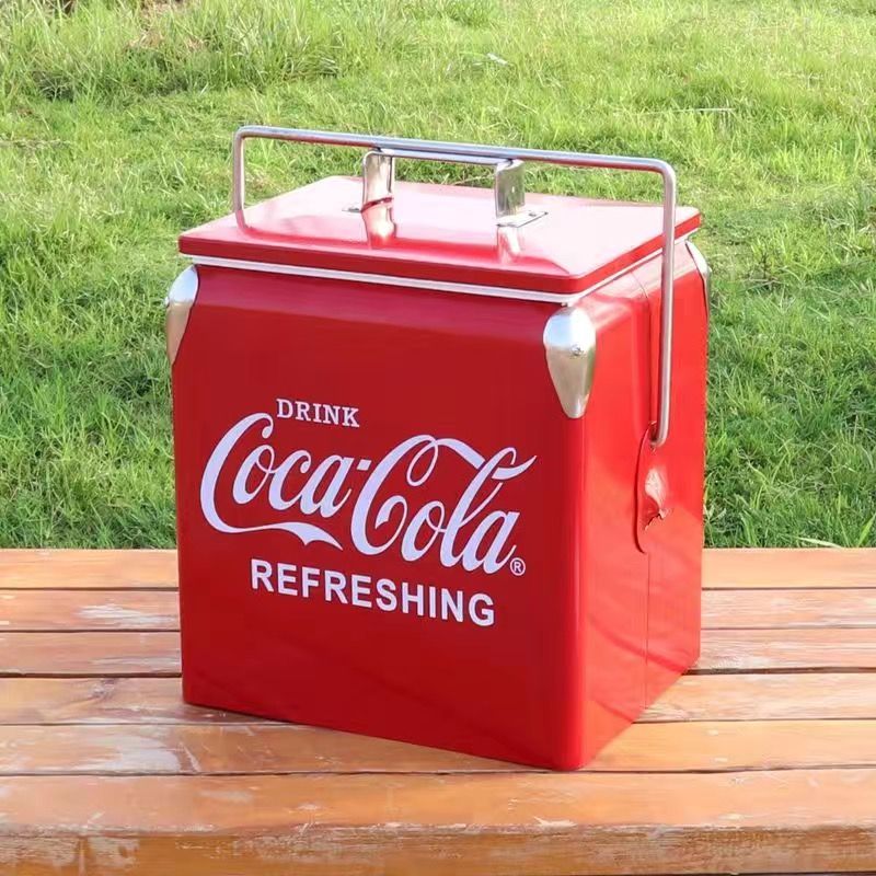 可口可乐 Coca-Cola 车载保温箱保冷箱摆地摊冰桶保冷热13L露营食品冷藏箱