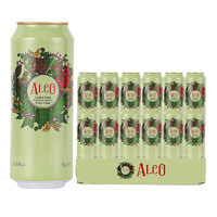 阿尔寇（ALCO）欧洲啤酒 阿尔寇啤酒500毫升装 阿尔寇黄啤500毫升*12听