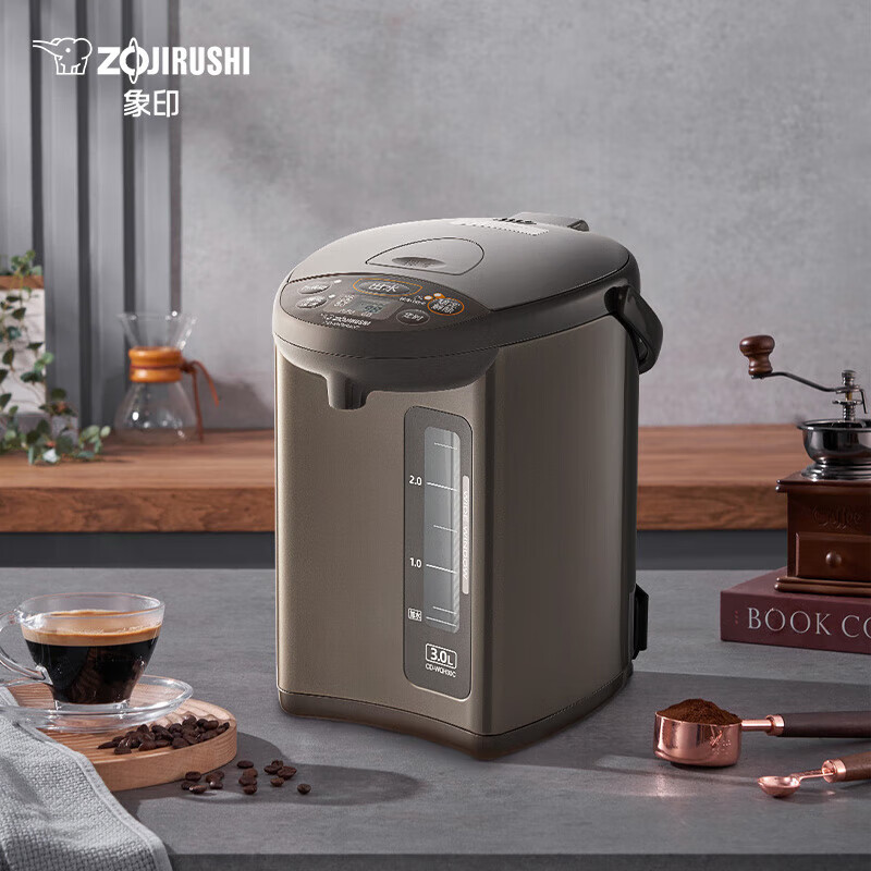 ZOJIRUSHI 象印 电热水壶五段控温沸腾除氯办公家用恒温开水壶3L/4L