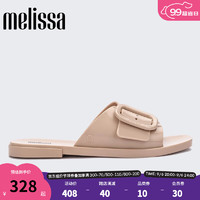 Melissa（梅丽莎）23年LISIE女士凉拖方扣时尚果冻拖鞋33920 米色/米色（AO398） 5（35-36码）