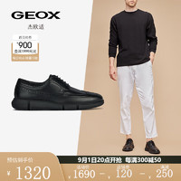 GEOX杰欧适男鞋2023年秋季日常通勤百搭正装皮鞋ADACTER U36B6C 黑色C9999 43