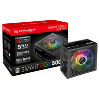 Thermaltake 曜越 Tt臺式機電腦機箱電源Smart RGB 500W 600W直出白牌認證五年換新