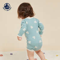 PETIT BATEAU 小帆船 法国小帆船Petitbateau2023秋冬新品婴幼儿长袖包屁衣3件装A08JW