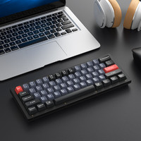Keychron V4黑透61有线机械键盘自定义改键小配列RGB双色PBT键帽