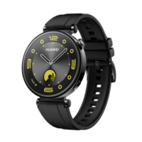 新更新表盤：HUAWEI 華為 WATCH GT4 智能手表 41mm 幻夜黑 氟橡膠表帶