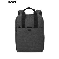 LEXON 乐上 双肩包男电脑包商务14英寸笔记本休闲背包女书包防泼溅深灰色
