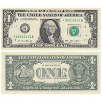PLUS會員：郵幣卡 美元紙幣 外國美金連體鈔美金 1美元單張