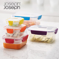 Joseph Joseph 英国 嵌套式彩虹保鲜盒5件套食品水果冰箱密封盒81081