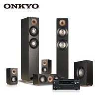 ONKYO 安桥 TX-NR696+尊宝S807 功放机 5.1声道家庭影院套装 4K杜比全景声 DTS:X 蓝牙优化 THX认证 黑色