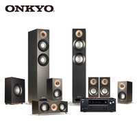 ONKYO 安桥 TX-NR6100功放机+尊宝S807家庭影院 7.1声道全景声音响套装 家用客厅中置音箱环绕低音炮黑色