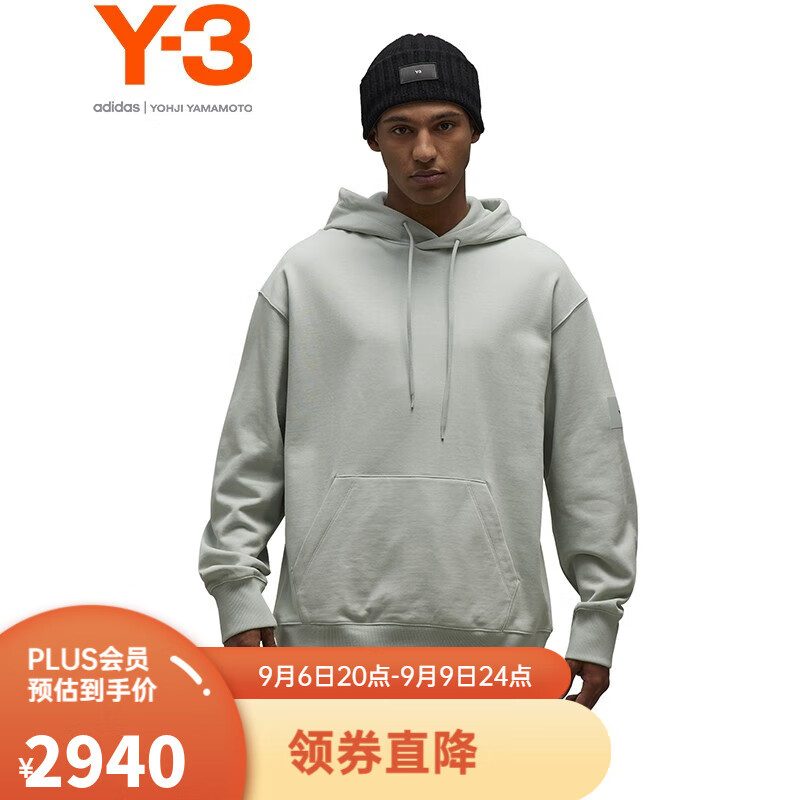 Y-3FT HOODIE连帽卫衣男秋季套头衫宽松外套39IP7699 浅灰色 M