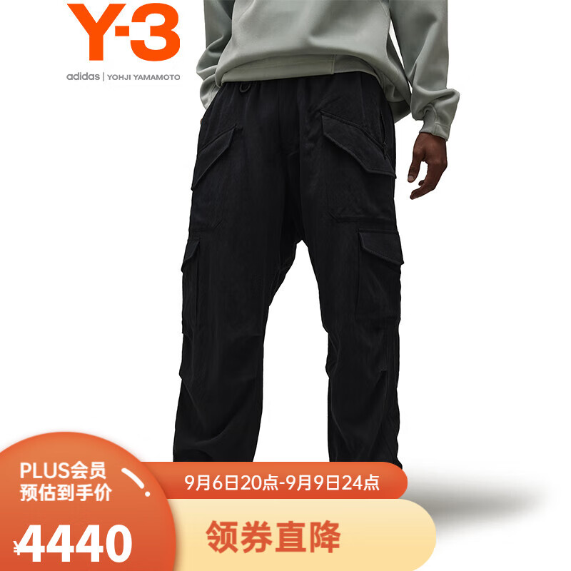 Y-3UTLY CRGO PANTS秋上休闲裤男直筒工装裤39H63080 黑色 S