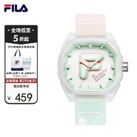 果冻硅胶手表女手表复古透明渐变小方表 FLM38-6489-003