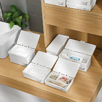 88VIP：SANADA 进口桌面收纳盒化妆品口红杂物整理盒家用多功能带盖防尘储物盒子