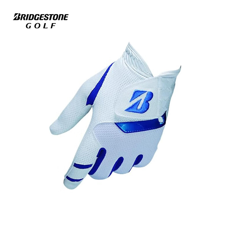 BRIDGESTONE普利司通 高尔夫手套 男士左手手套 冰感舒适手套GLGS31白色 22