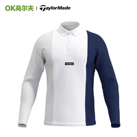 Taylormade泰勒梅高尔夫服装男士长袖T恤休闲舒适POLO衫2023 U21529 白色 S