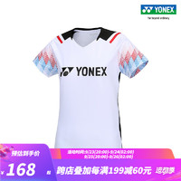 YONEX/尤尼克斯 110323BCR/210323BCR 23FW比赛系列 男女款运动恤yy 白色（女款） L