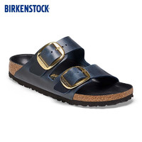 BIRKENSTOCK软木拖鞋舒适百搭女款双扣拖鞋Arizona系列 蓝色窄版1025436 38
