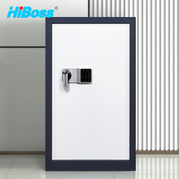 HiBoss 单门保密柜层板资料铁皮柜钢制防盗办公柜电子密码锁档案柜带抽屉