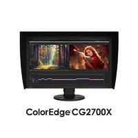 EIZO 艺卓 CG2700X 专业色彩显示器 4K广色域显示屏 视频辑 摄影设计后期 监控印刷调色 黑色 CG2700X