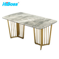 HiBoss 家用北欧餐桌餐厅吃饭长方形餐桌简约餐桌 1.6米单桌