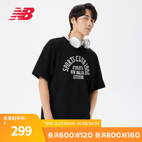 NEW BALANCE NB23男女同款舒适运动休闲短袖T恤 BK 5ED38451 S