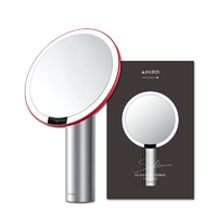 cdf會員購：AMIRO 覓光 O2系列 智能化妝鏡 絲絨紅（贈 覓光防曬帽）