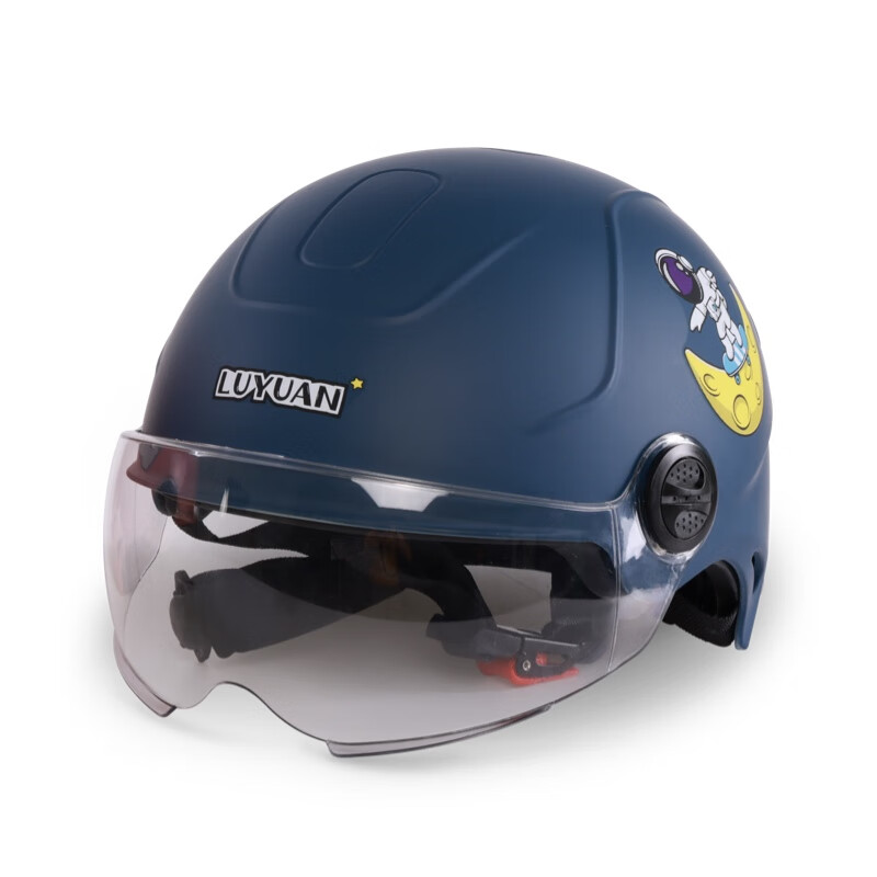 绿源（Luyuan）电动车自行车头盔 3C认证 四季通用 哑光蓝