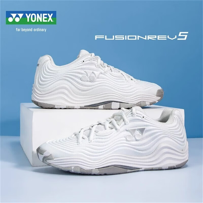 YONEX尤尼克斯网球鞋女款FUSIONREV包裹舒适型 敏捷步伐 适合各类场地 SHTF5LACEX-白色 37码(230mm)