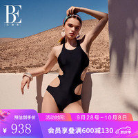 范德安（BALNEAIRE）小胸聚拢性感镂空显瘦女三角连体泳衣温泉泳装 61616+61638+61639 黑色 L