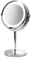 MEDISANA 马德保康 CM 840 圆形化妆镜，带LED照明和5倍放大率，360°旋转功能