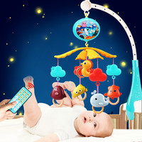 爱婴乐 新生婴儿床铃0-1岁3-6个月宝宝玩具可旋转益智床头摇铃车挂